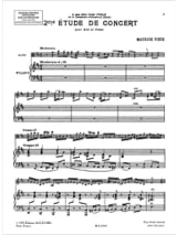 Etude de concert n° 2 en si mineur - Maurice Vieux - Partition - Alto